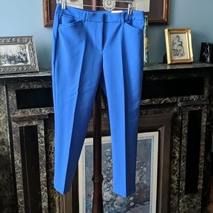 ankle length cotton blend pants